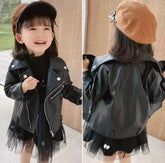 Baby / Toddler Girls Leather Jacket.